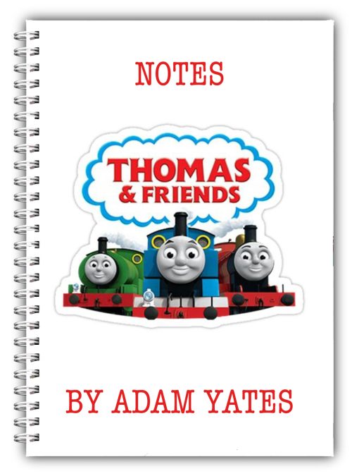A5 Personalised Thomas The Tank Engine & Friends Notebook 01