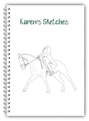 Ebay A5 Personalised No Rider Head Horse Sketch Pad Edited 1