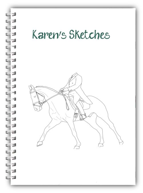 Ebay A5 Personalised No Rider Head Horse Sketch Pad Edited 1