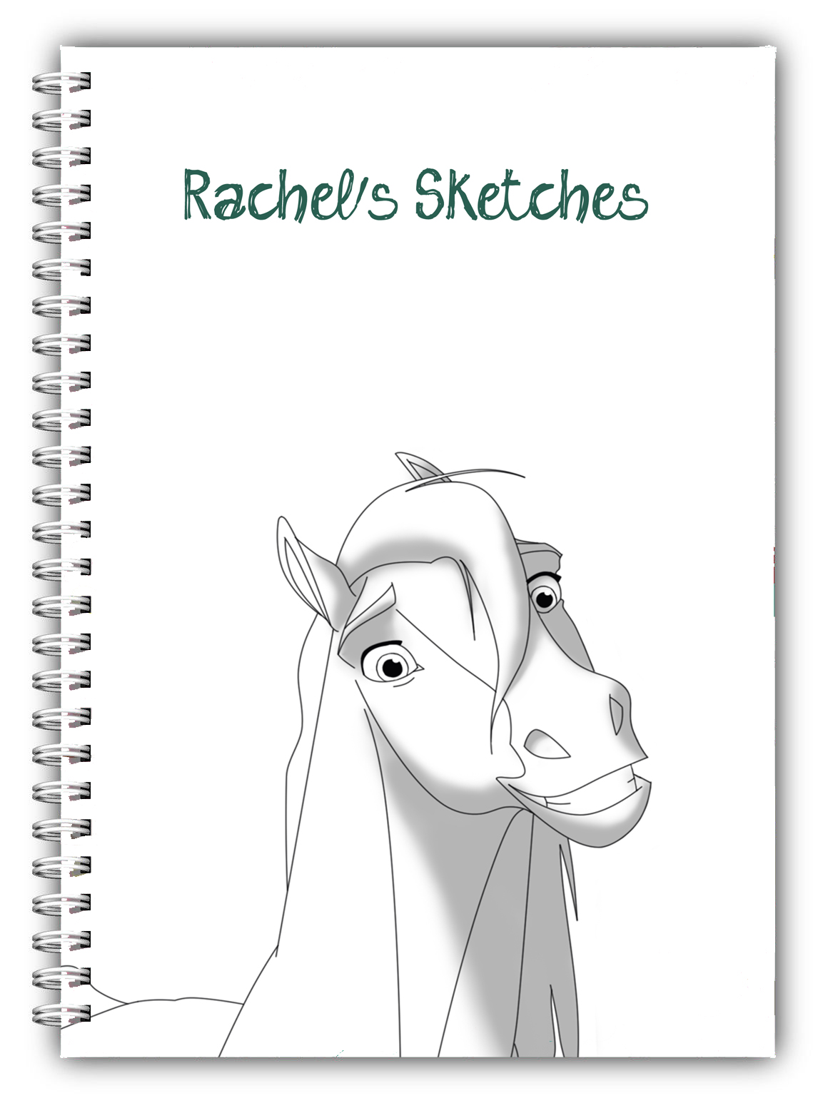 A5 Personalised Horse Pony Drawing Sketch Pad Book4 By Bootiful Books
