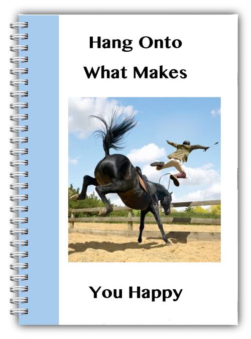 A5 Horse Pony Notebook A5 Wire Bound - What Makes You Happy