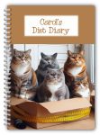 A5 Personalised Diet Diary -Cats in boxes