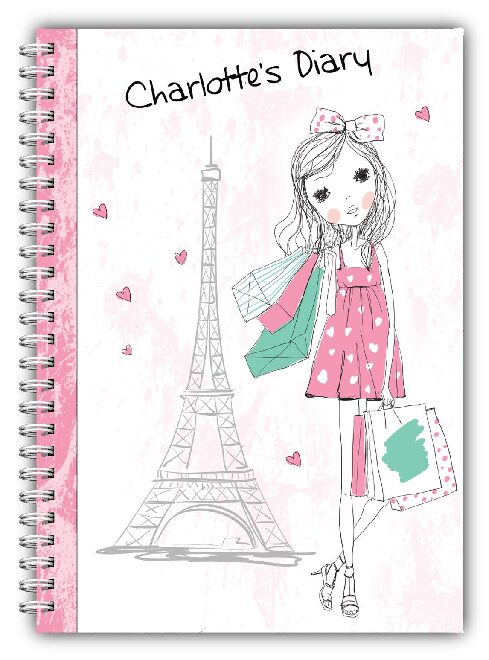 A5 PERSONALISED KIDS DAILY PLANNER HOME SCHOOLING SCHOOLWORK DIARY SHOPPING GIRL